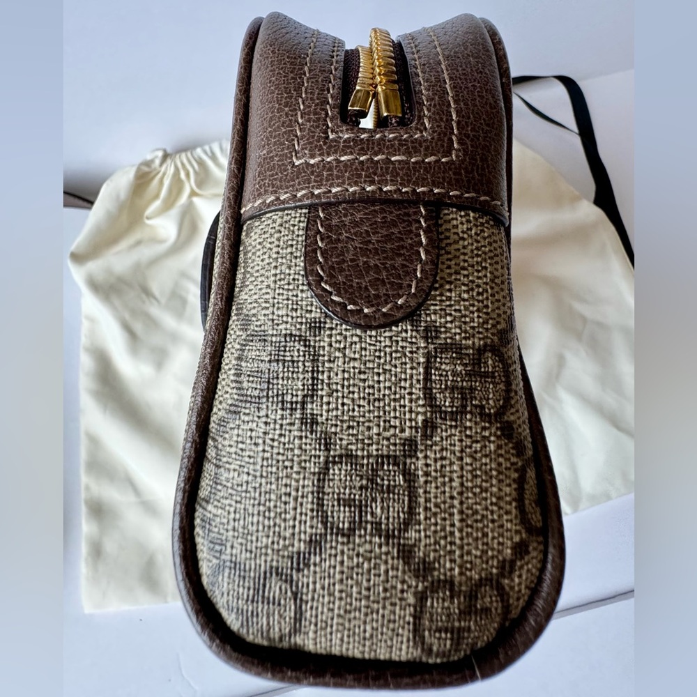 Gucci Belt Bag with Monogram Canvas and Leather Trim - Picture 7 of 17